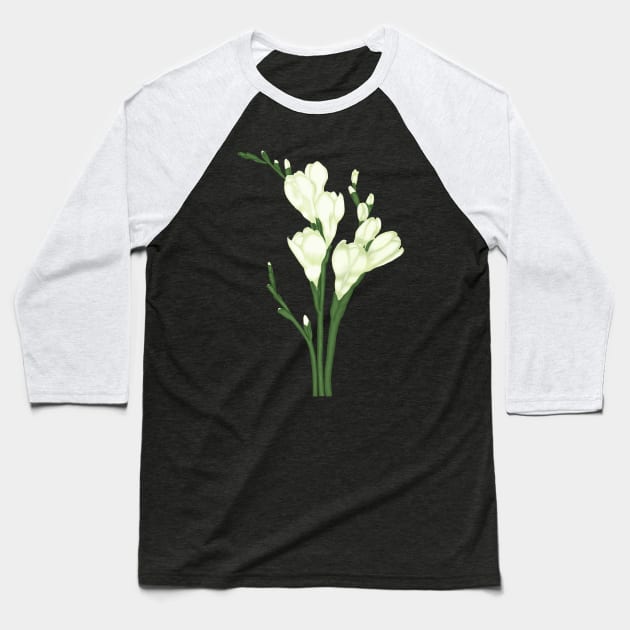 Bouquet of Freesias. Flowers art Baseball T-Shirt by KateQR